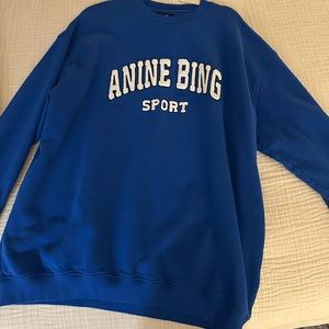 Anine Bing size L cobalt blue sweatshirt